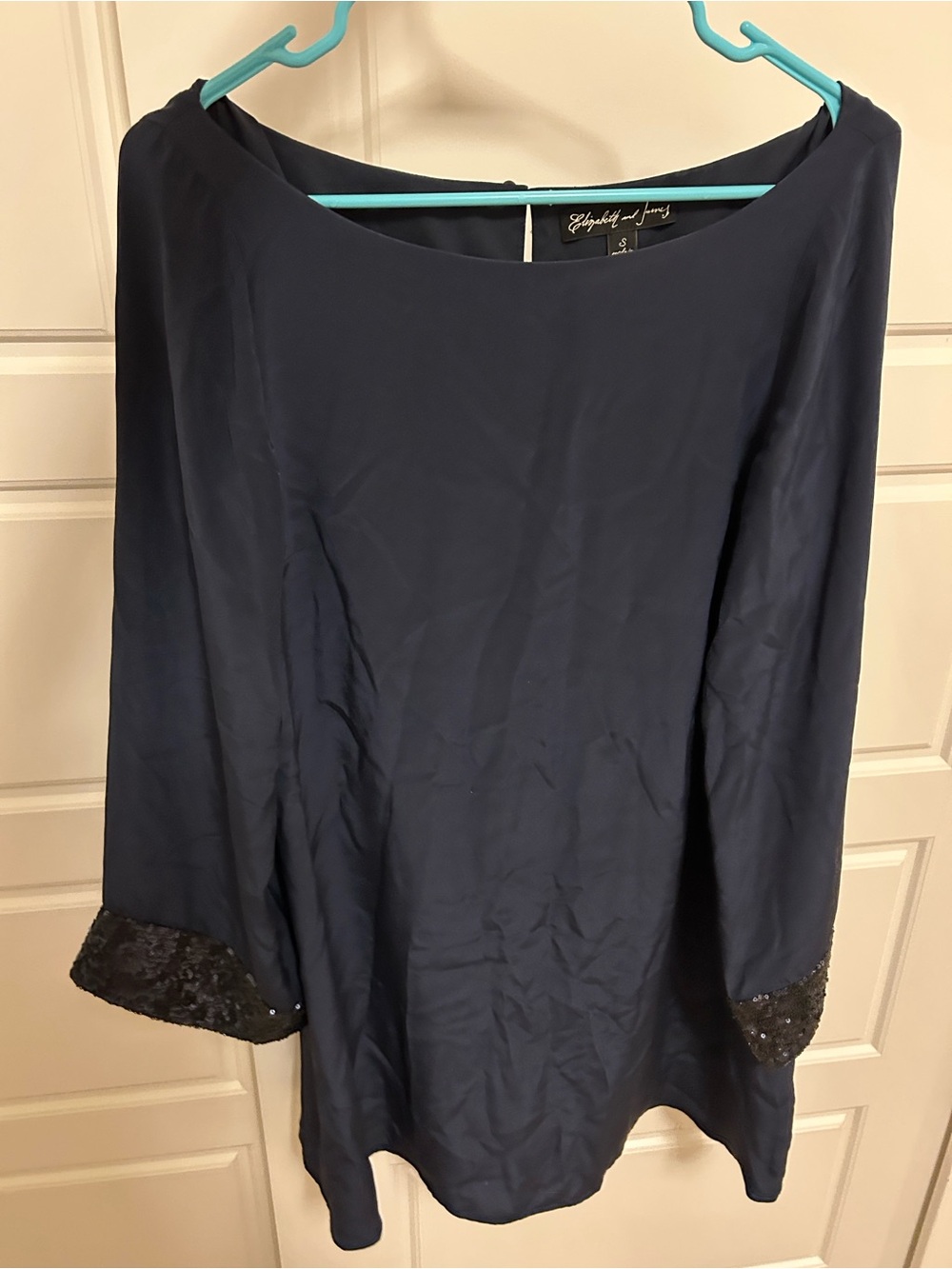 Navy blue sparkly sequin dress from Elizabeth and James